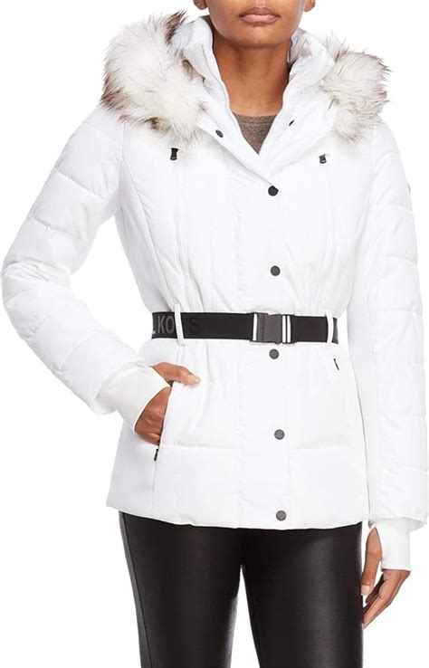 michael kors puffer jacket white|michael kors puffer jacket women's.